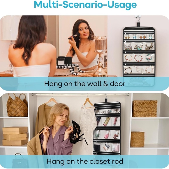 MISSLO Hanging and Foldable Jewelry / Accessory Organizer - Picture 3 of 9